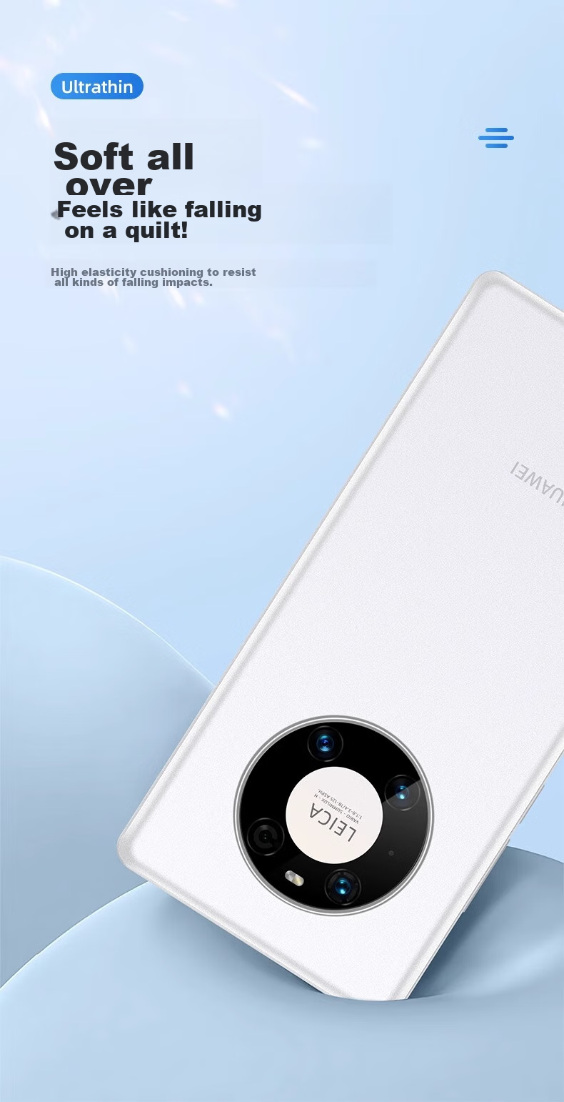Чехол EDDGA для Huawei Mate 40, ультратонкий, матовый, полупрозрачный, защита камеры, полное покрытие, приятный для кожи