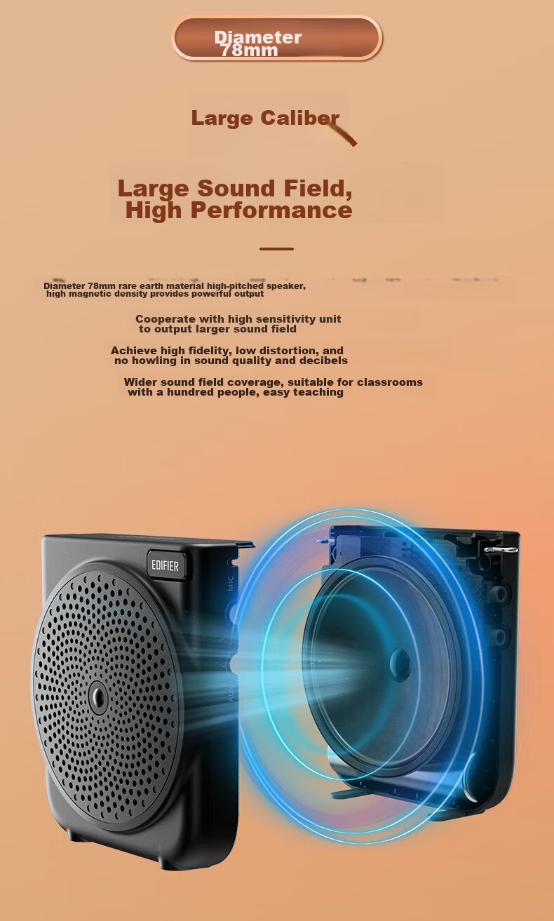 Портативный усилитель Edifier MF3 Mini, проводной, черный