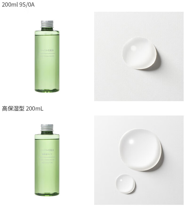 无印良品（MUJI）草本化妆水 爽肤水 补水保湿 高保湿型 400ml
