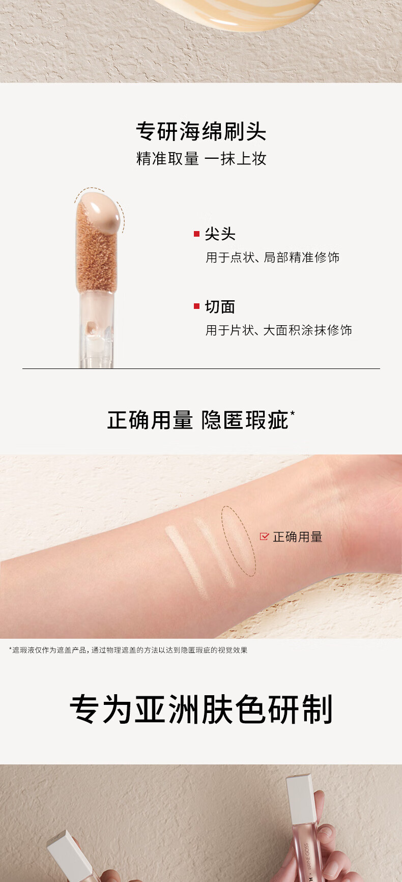 红地球（red earth）遮瑕乳液膏高光提亮隐形毛孔打底斑点痘痘黑眼圈修容5.5g