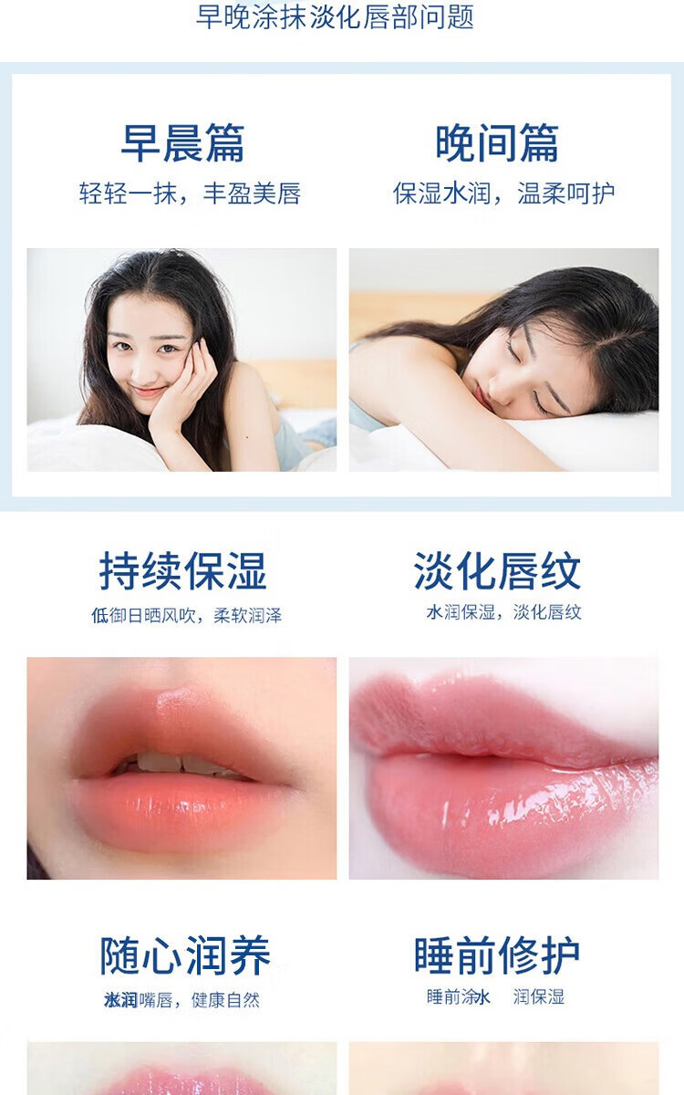 STVKG凡士唇膏林补水保湿润唇膏日夜舒缓唇膜情侣款礼盒套装3g*2
