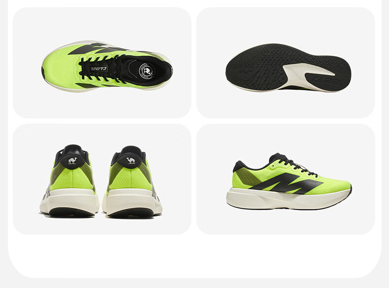 Мужские кроссовки CAMEL Carbon 5K, спортивные кроссовки для бега с карбоновой пластиной, амортизирующие, размер 42, бело-оранжево-красные