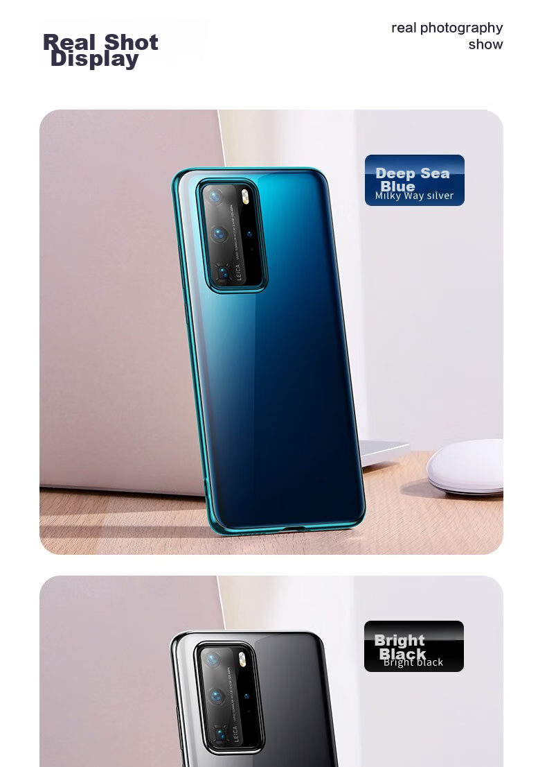 Чехол для Huawei P40 DIVI, силиконовый, прозрачный, противоударный, полный комплект защиты объектива