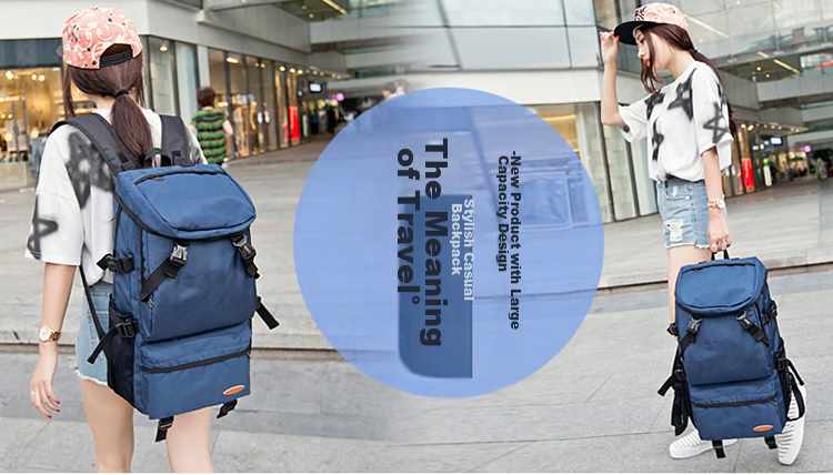 Рюкзак Landcase 8051, синий, мужской, для путешествий и спорта, большой объем