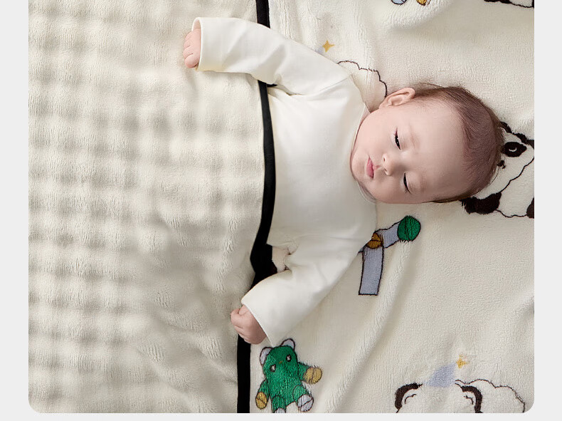 Детское одеяло Babycare, двухслойное антибактериальное флисовое, для детского сада, для сна в любое время года, дизайн "Маленькая собачка", 110*140 см
