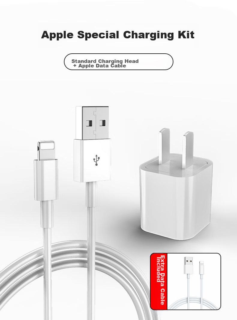 Зарядное устройство KOVOL для iPhone 14/13/12/11/XR/8 Plus, 5V/1A, белый