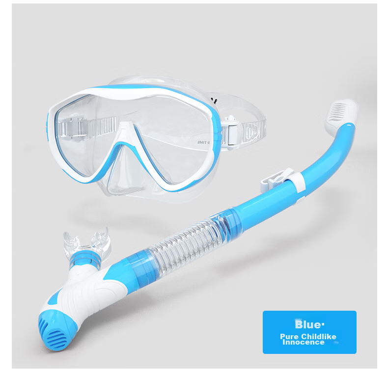 Детские очки для плавания WATERTIME, маска для дайвинга, трубка для снорклинга, комплект из трех предметов, водонепроницаемые очки для плавания