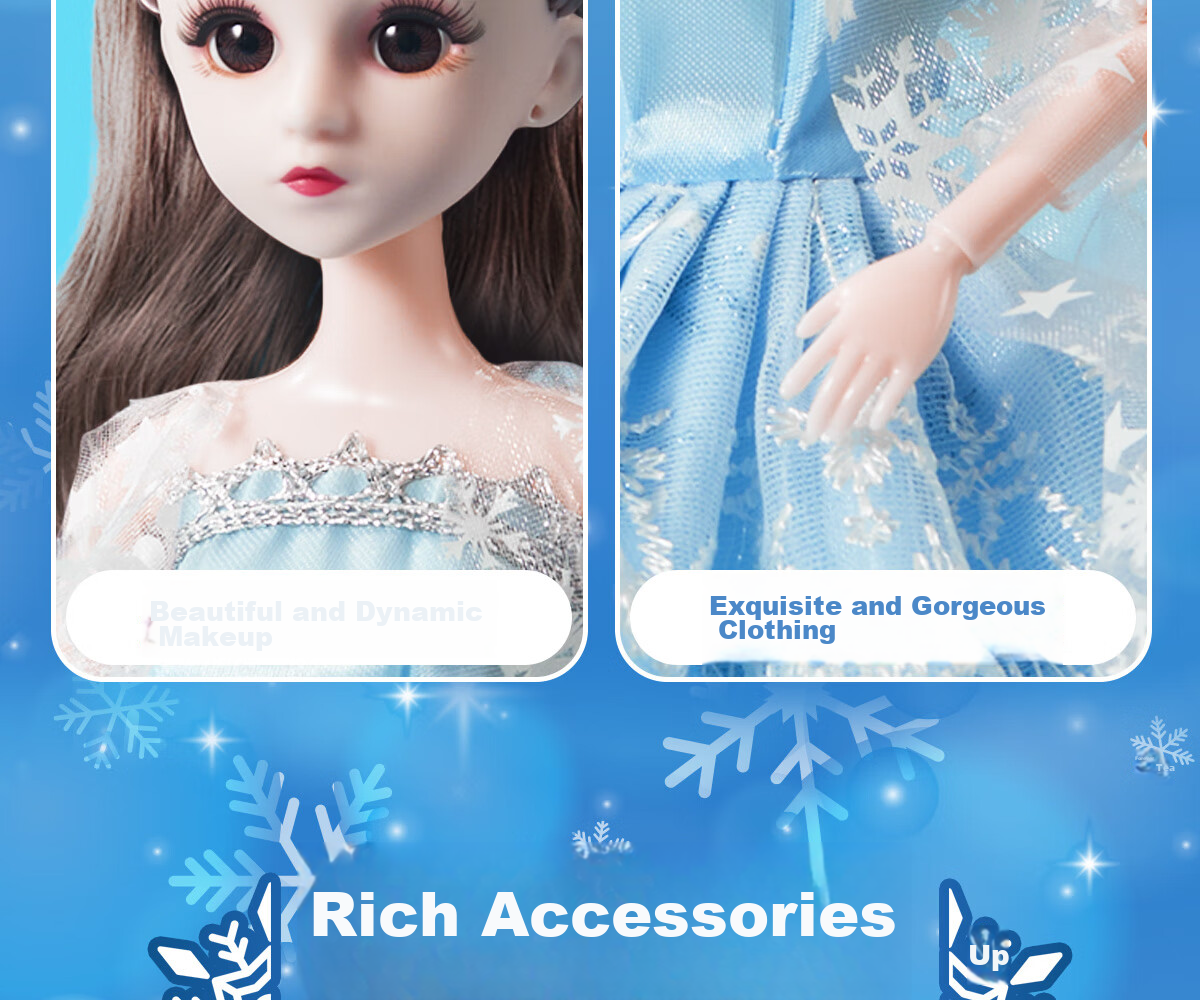Кукла Dimoarch Princess Gift Box, большая подарочная коробка с сумочкой, подарок на Новый год и день рождения для девочек