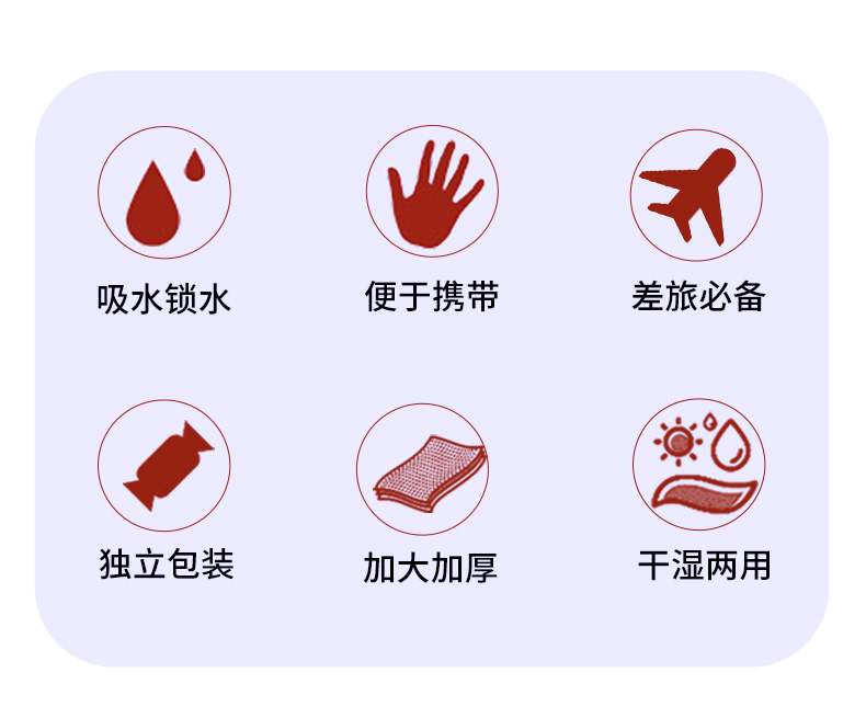 貝麗亚压缩毛巾一次性加大加厚25*30cm压缩洗脸巾 户外旅行便携干净卫生 加大加厚糖果压缩毛巾40粒