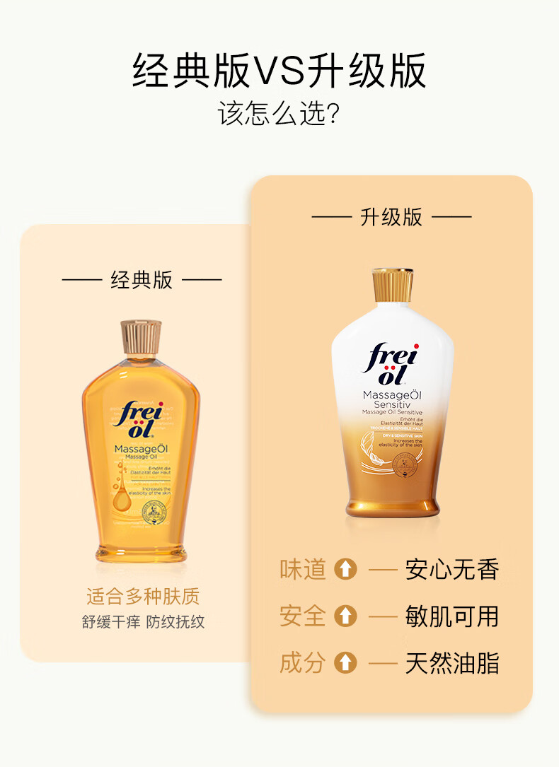 福来（freiol）特护按摩精油妊娠油产前精油按摩紧致精华油润肤油125ml/瓶