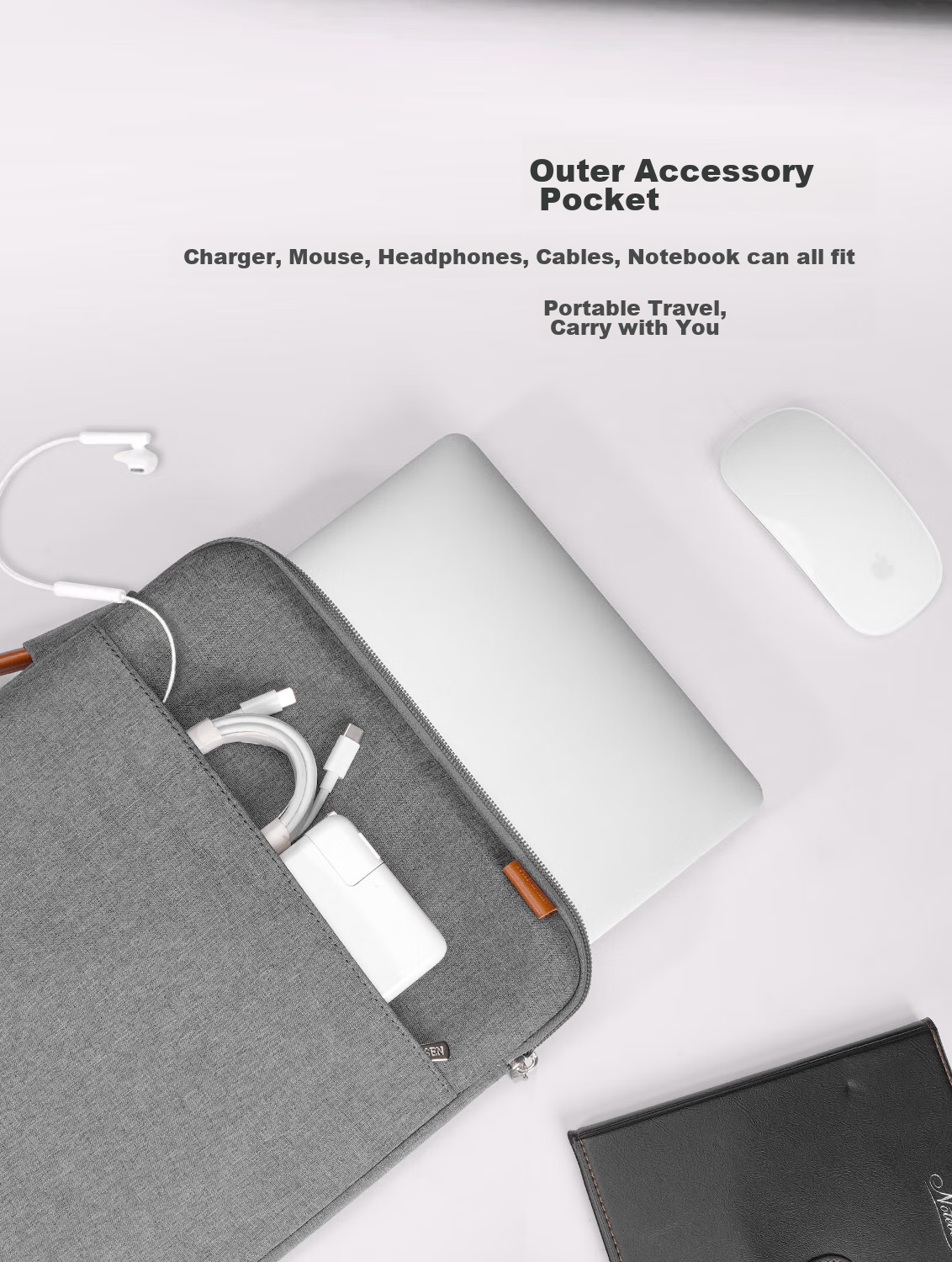 Чехол для ноутбука Taikesen, водоотталкивающий, для Huawei 16 дюймов, Lenovo, Apple Macbook, универсальный, темно-серый