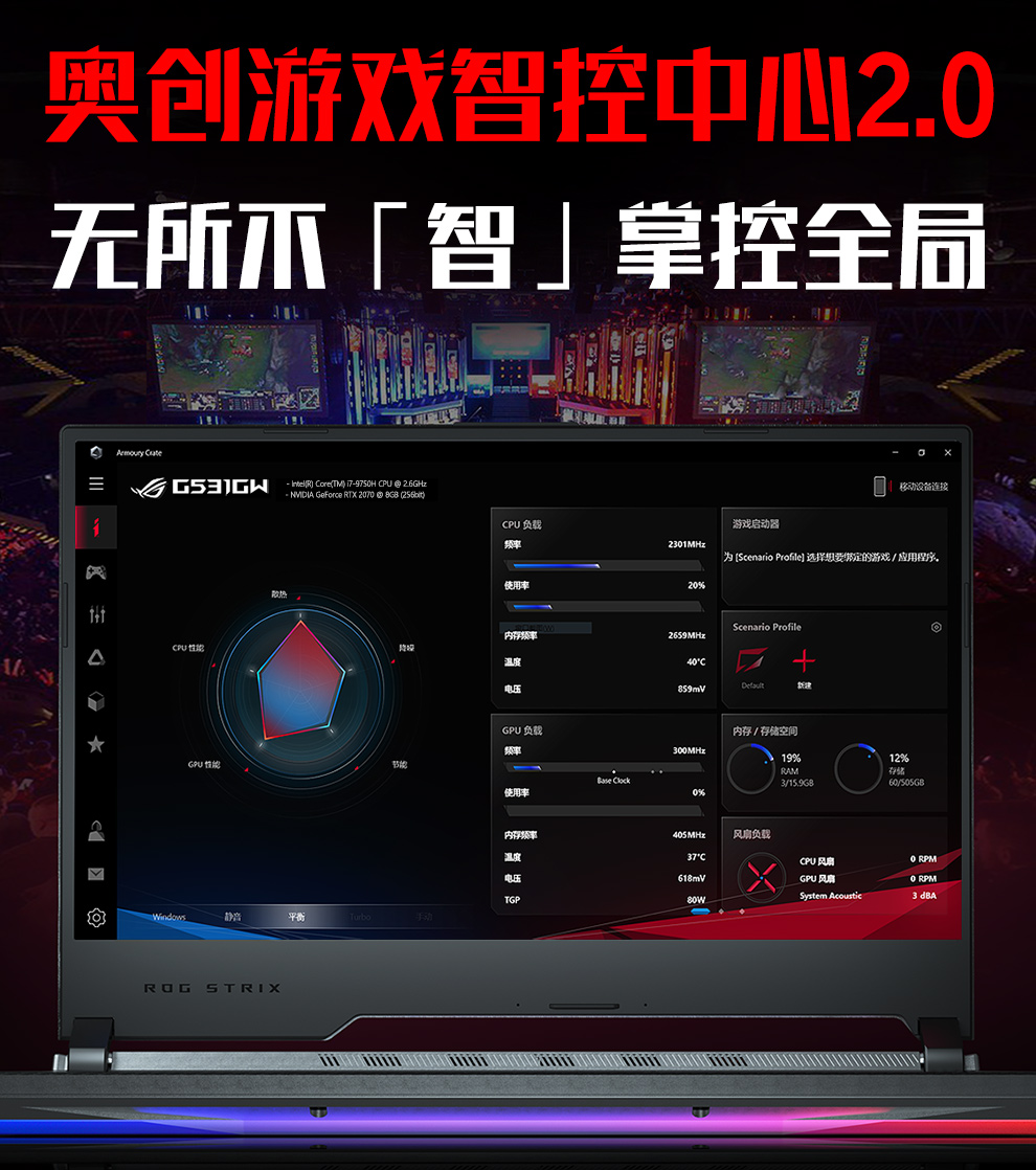 奥创游欢智控中2.0无所爪「智」擘控全局c Amour CteG5彐G人e2PU负载游戏启动器为( Scenario profile选挥想愛笫定的游戏/用鹛序使用率cPu性GPU负载内存/存储空间3/159G8605G8内事风扇负载RUU STRIXWlwwimwwwwwiwwwwwwiwwwwwwwwwswya重-推好价 | 品质生活 精选好价