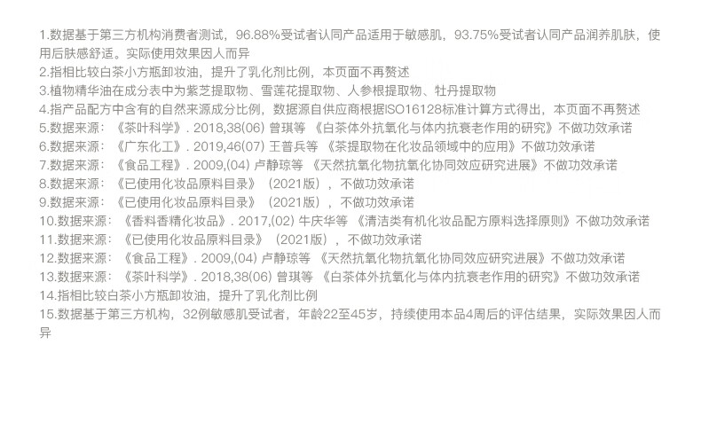 凡茜（fanxi）白茶滢润卸妆油150ml瓶装卸妆液卸妆乳温和清洁送礼好物