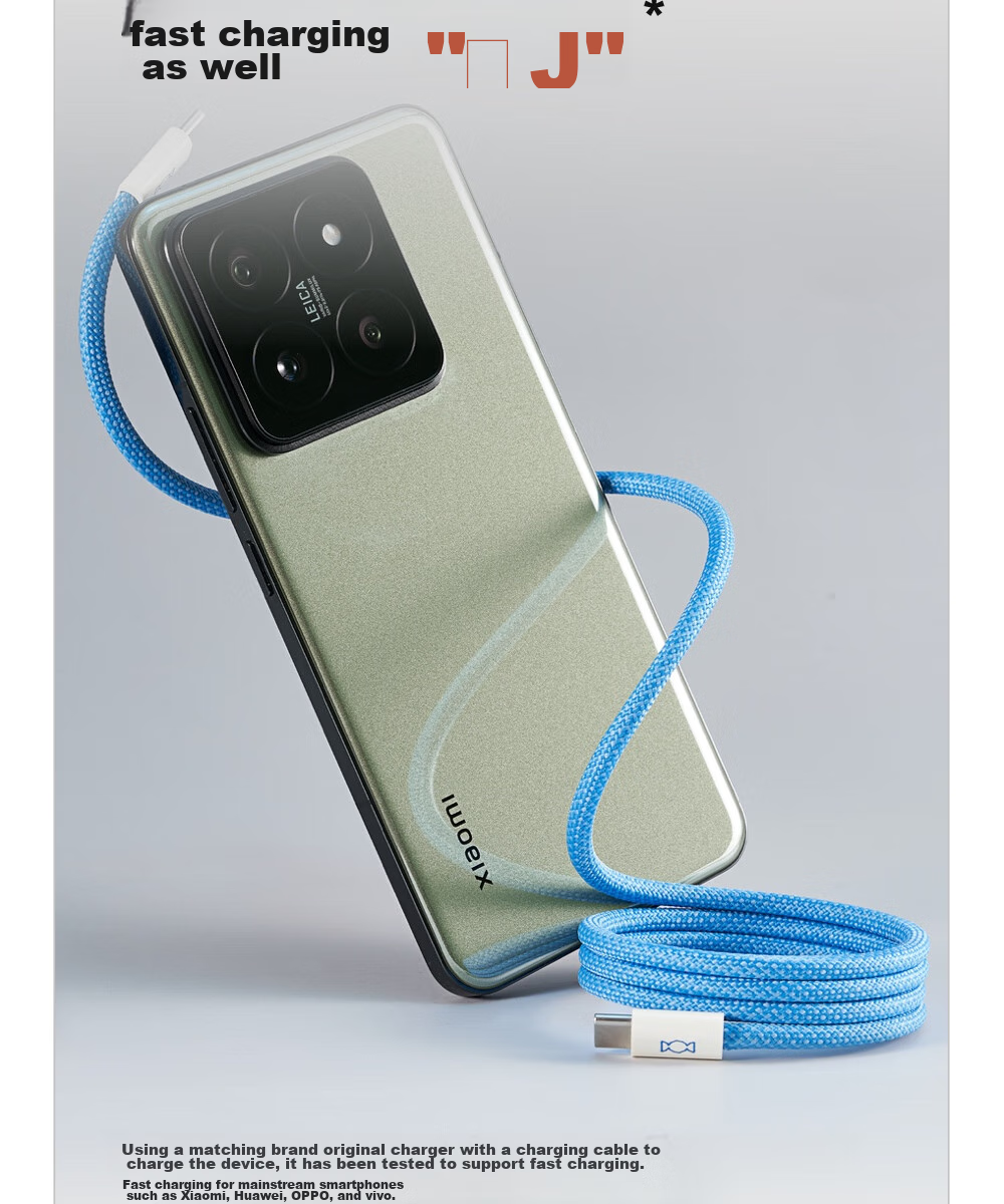 Кабель CANDYSIGN MagTie Candy Factory USB-C на iPhone 1.6м, 60W, черный
