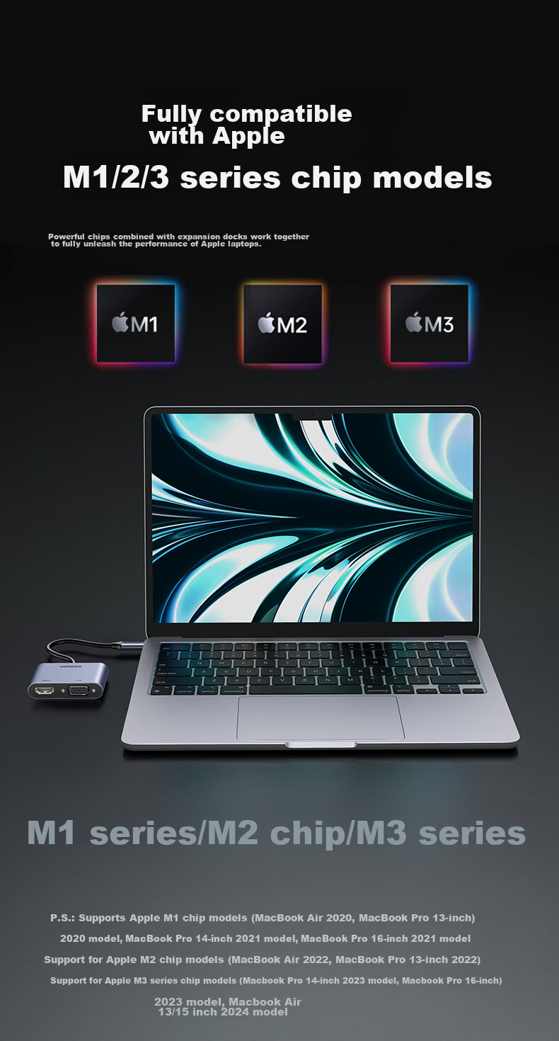 Адаптер USB-C HDMI/VGA