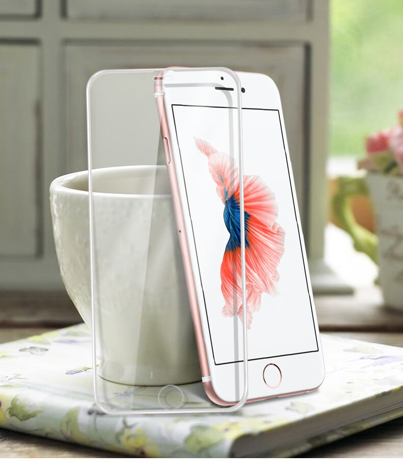 Защитное стекло Smorss для Apple iPhone 8 Plus/7 Plus/6s Plus/6 Plus, белое, 2 шт.