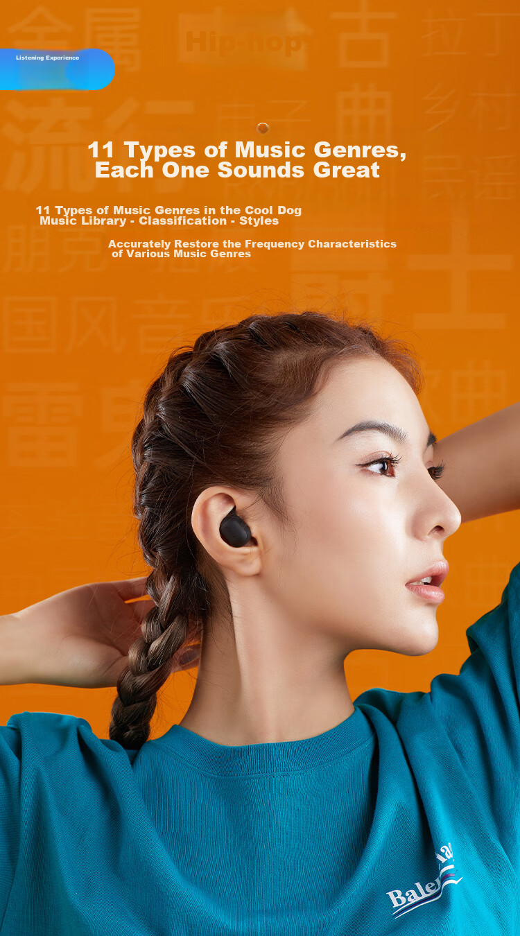 iGene Беспроводные наушники Bluetooth 5.4 с шумоподавлением, 180 часов работы, водонепроницаемые IPX6, черный