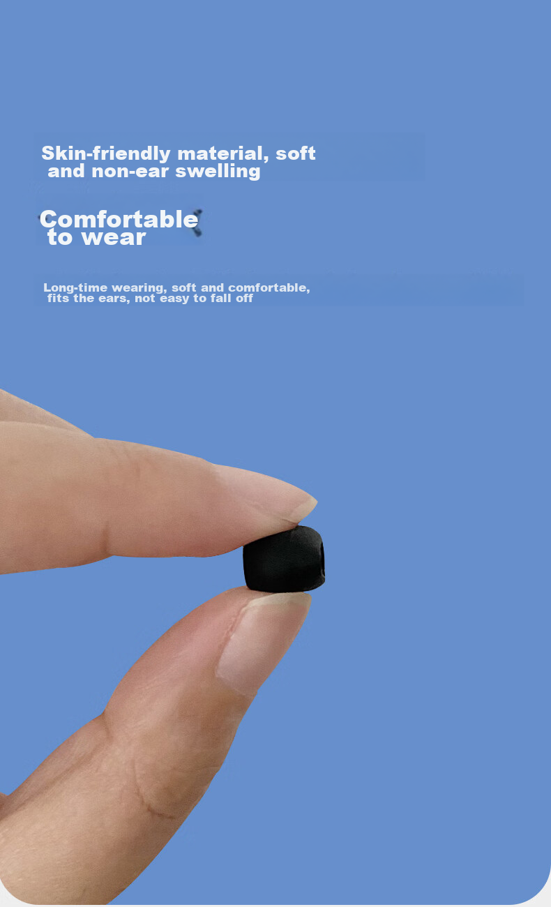 Masentek ES20 Bluetooth Earphones Eartips, In-Ear Silicone Soft Tips, Universal Protective Covers, Replaceable Accessories, Compatible with Huawei, Vivo, Oppo, Xiaomi, Black