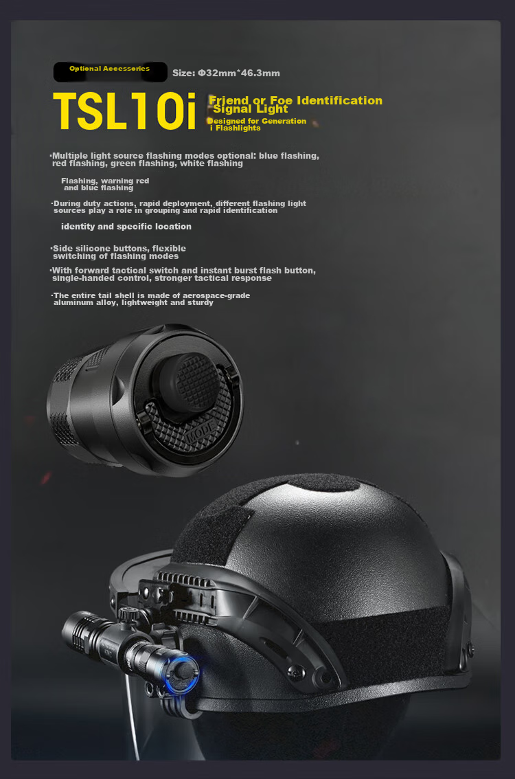 Тактический фонарь NITECORE P20iX с высокой яркостью, самооборона на открытом воздухе, стробоскоп одной кнопкой и стеклобой