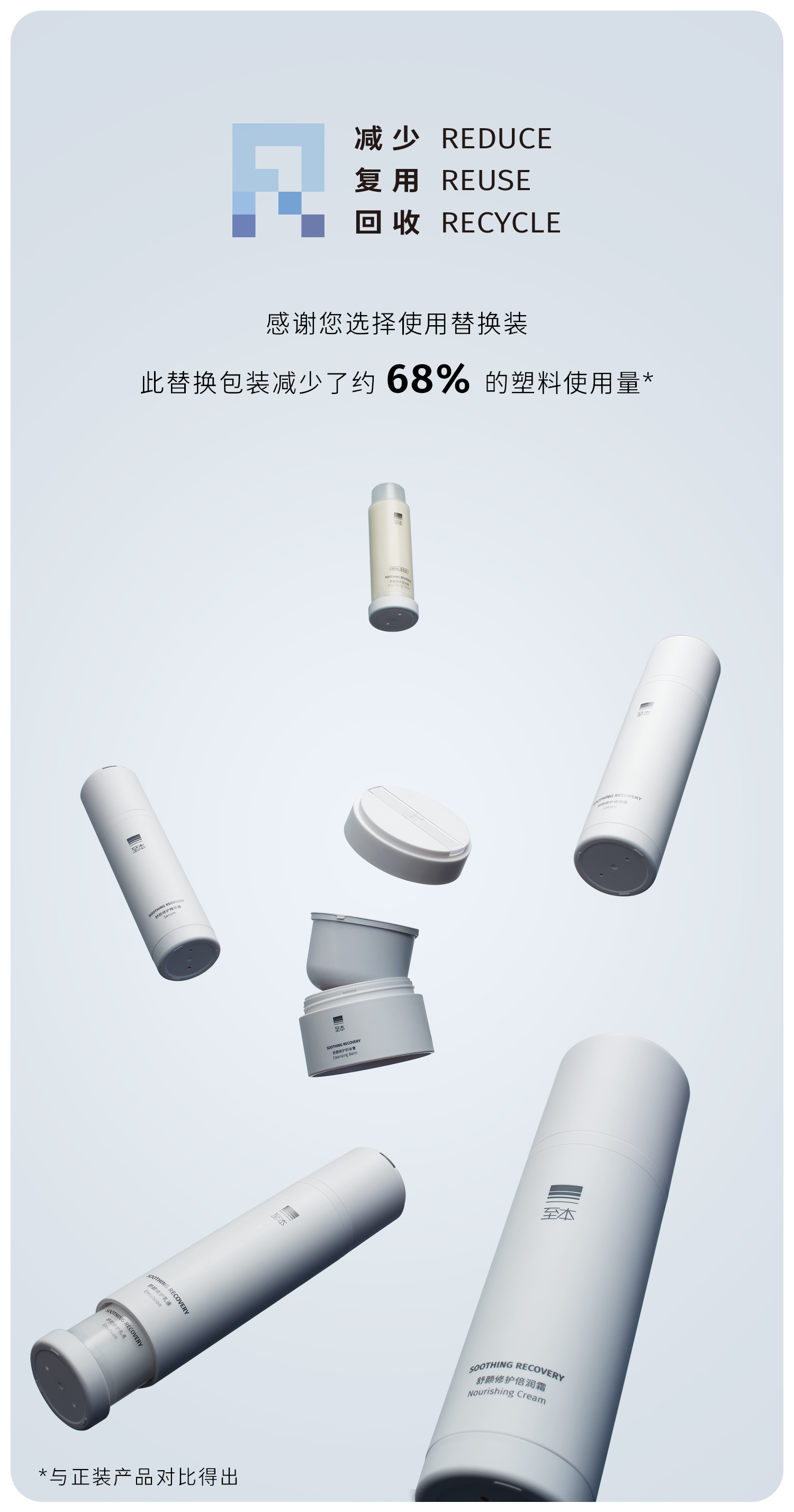 至本旧版舒颜修护乳液替换装100ml（需配合旧版正装容器使用）