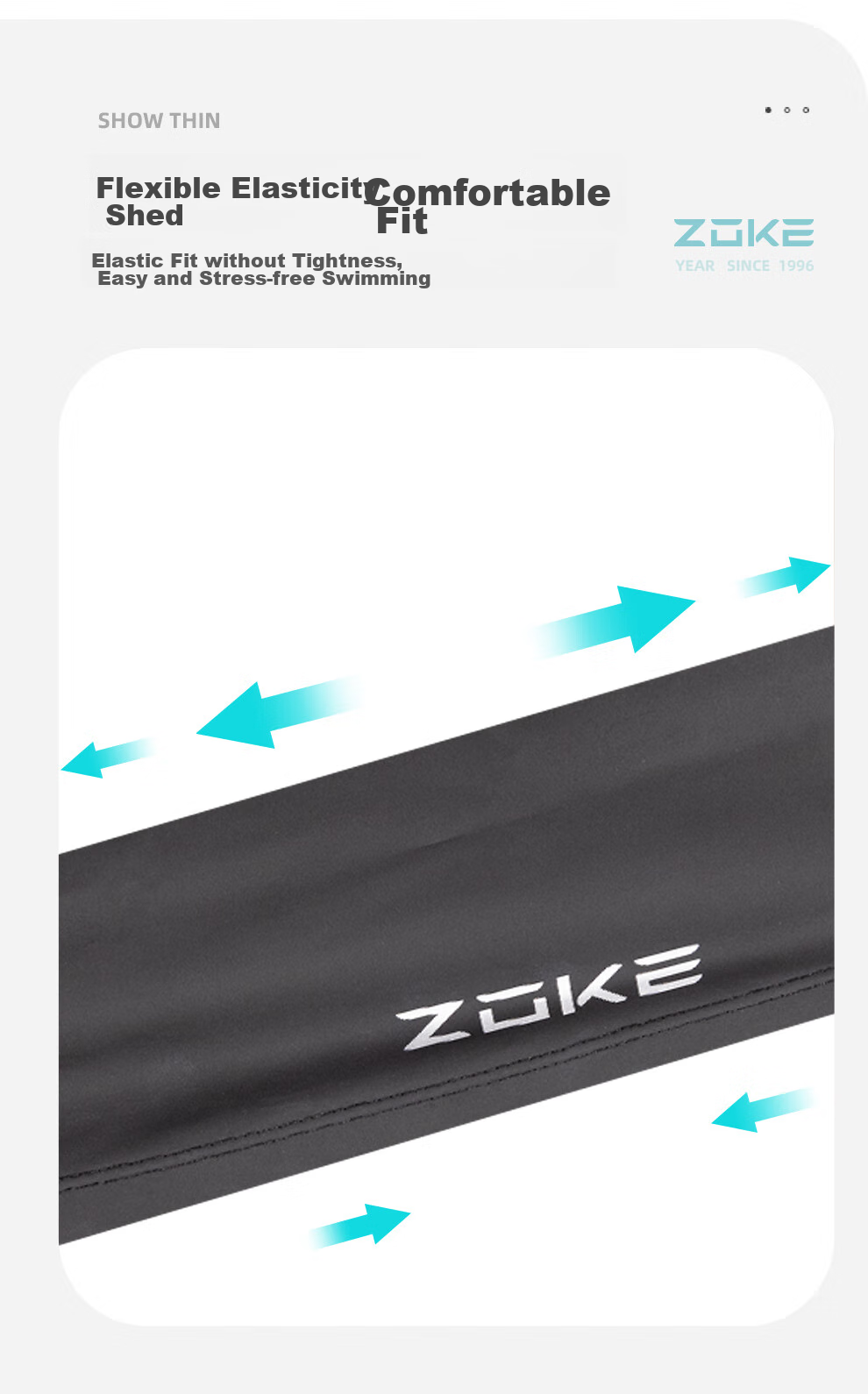 Шапочка для плавания ZOKE