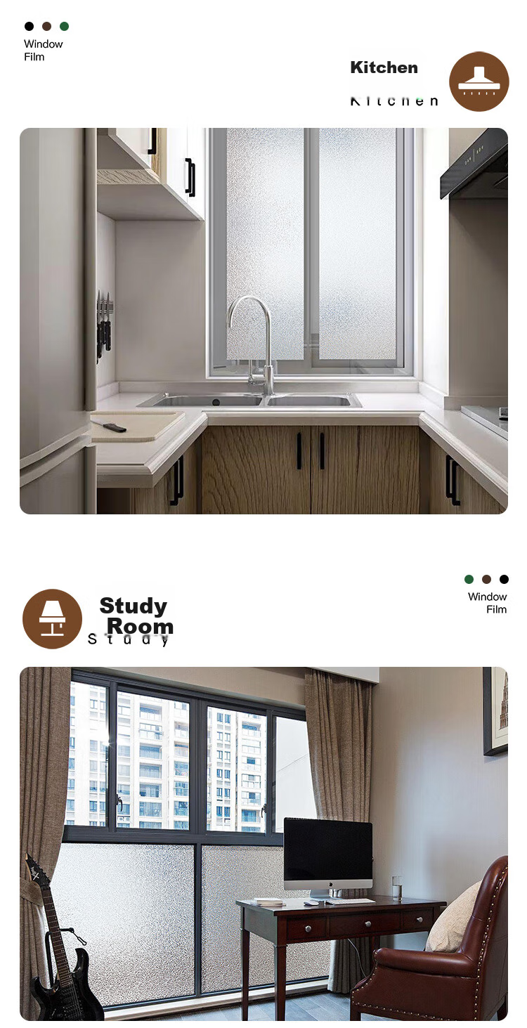 Пленка для окон Quatrefoil Pure Frosted Glass Film, статическая, без клея, для ванной комнаты, 90*300 см