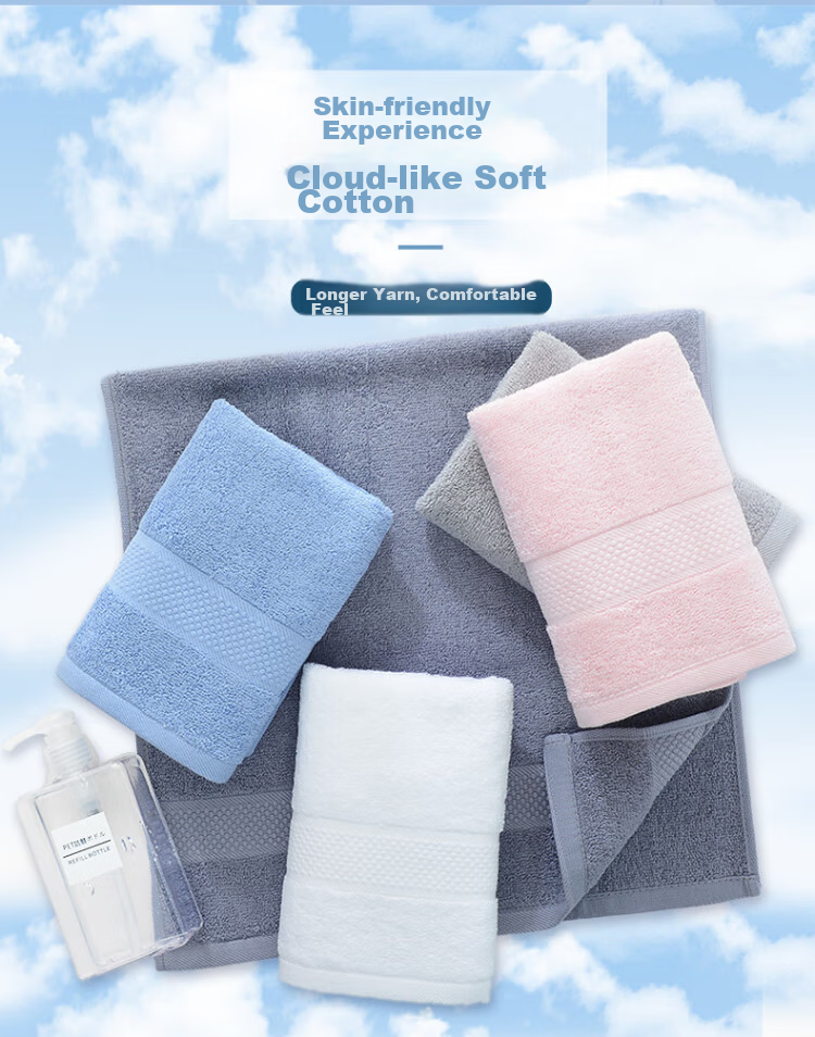 Grace 7A Grade Antibacterial Towel, Pure Cotton Absorbent, Plain Soft Face Towel, Single Pack, Lotus Pink