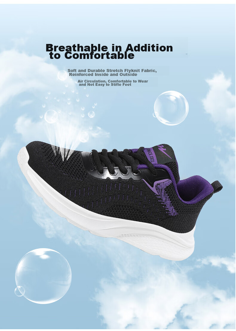 Женские кроссовки Shuangxingbate, весна-осень, сетчатый верх Flyknit, удобные, легкие, дышащие, повседневные, амортизирующие, износостойкие, для бега и путешествий