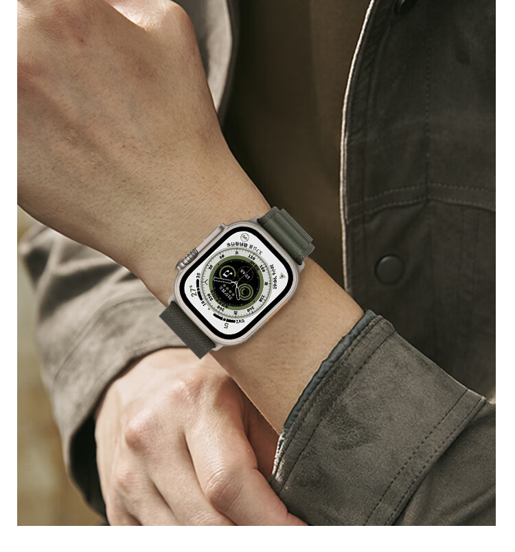 Ремешок MSSM Nylon Alpine Loop для Apple Watch, черный, 38/40/41/42 мм
