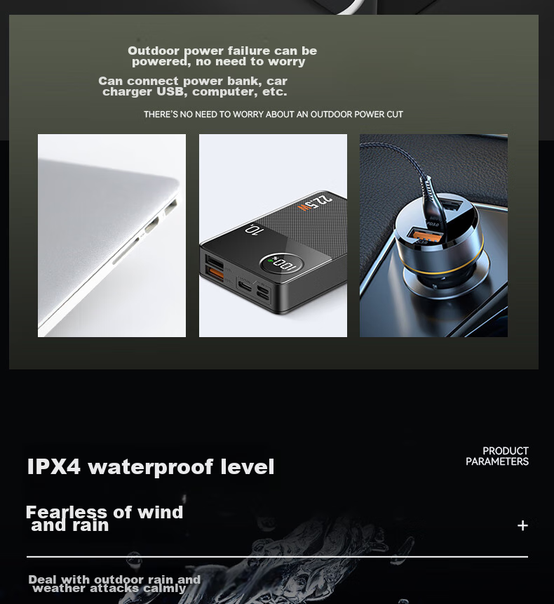 Фонарь WAR SUN H882, мощный, ручной, перезаряжаемый, светодиодный, с USB Type-C, водонепроницаемый, 1000-2000 лм