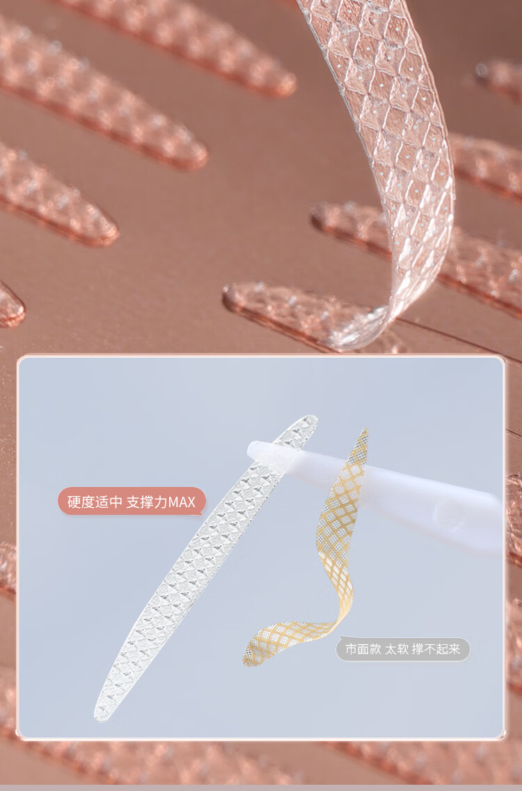 美肤语3M双眼皮贴(橄榄型400贴)单肿眼泡自然隐形透明美目贴MF8689