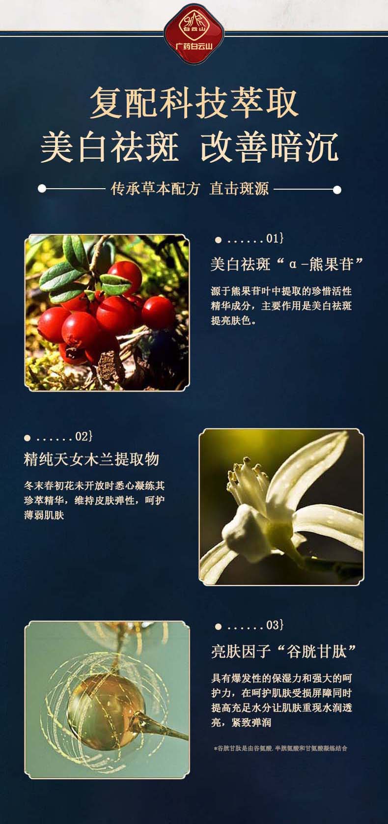 广药白云山祛斑霜美白去斑淡化黑色素溶斑霜30g
