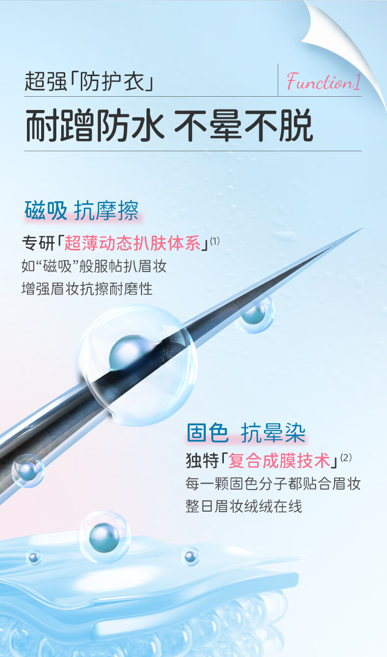 稚优泉（CHIOTURE）眉毛雨衣定型液防水防汗不脱妆自然眉形透明眉膏野生眉眉笔 眉毛雨衣