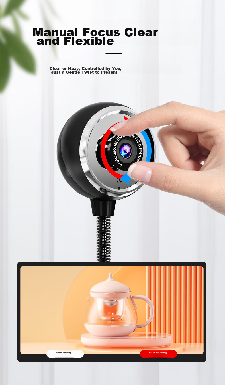 HD веб-камера SADA A09 с микрофоном, USB, для компьютера, ноутбука, онлайн-обучения, стриминга