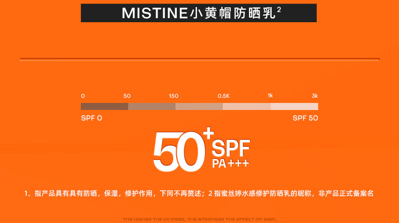 Mistine（蜜丝婷）新版小黄40ml+小蓝70ml2只装 隔离紫外线户外SPF50+