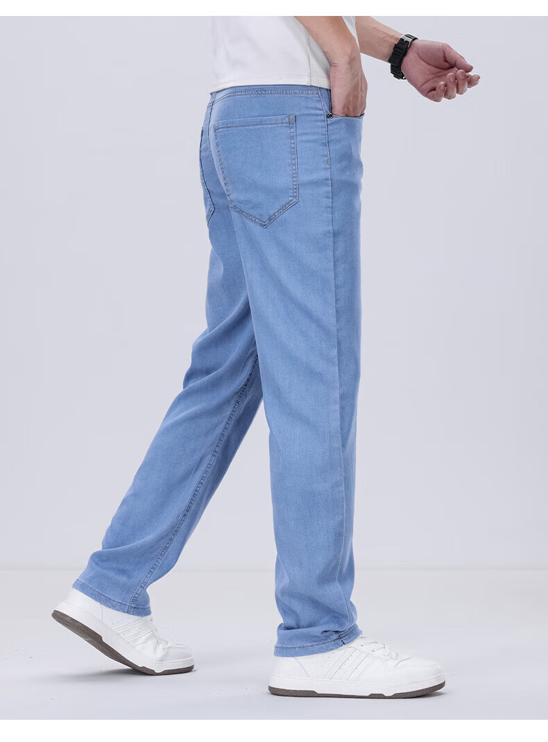 Джинсы мужские Jeanswest, хлопок стрейч, прямые, темно-синие, размер 31
