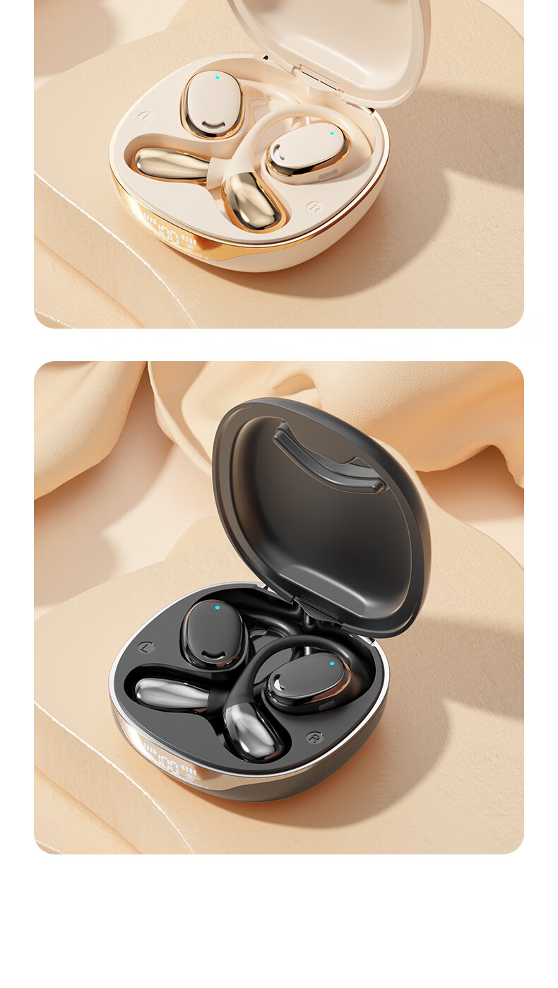 Беспроводные наушники Zhigao M70 с Bluetooth, спортивные, с заушным креплением, черные