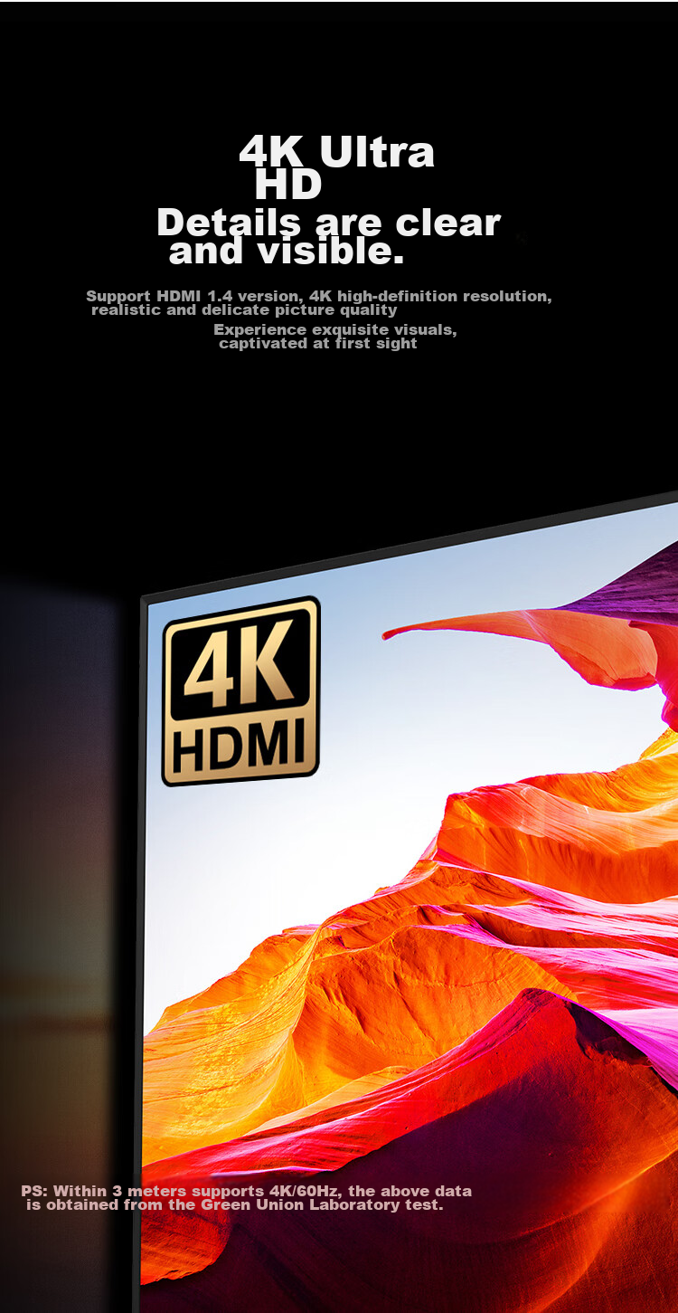 Переходник UGREEN HDMI Male to Female, L-образный, 90 градусов, угловой, для подключения компьютера и ТВ, 20109