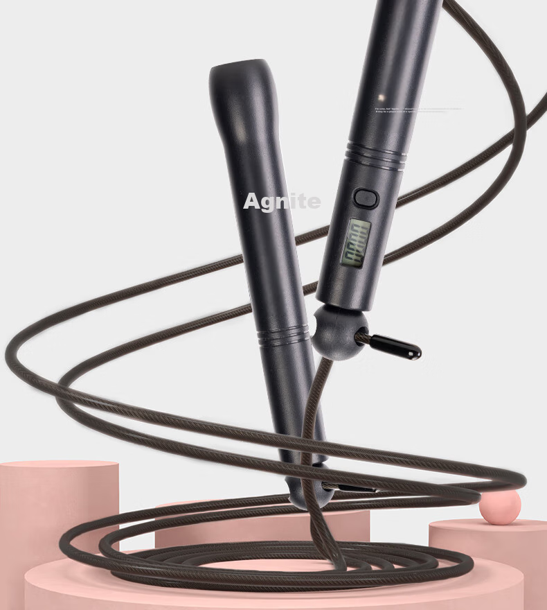 Умная скакалка Deli Electronic Counting Speed Jump Rope для взрослых и студентов, для фитнеса, упражнений, снижения веса, черная