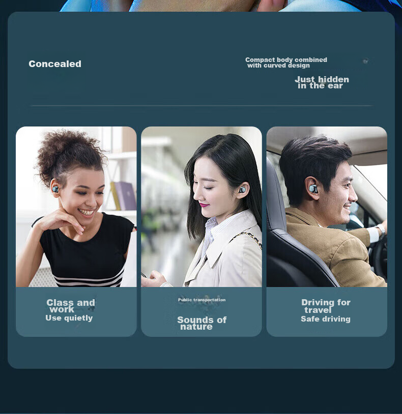 Беспроводные наушники Chuang S8 Bluetooth, спортивные, внутриканальные, с шумоподавлением, водонепроницаемые, с низкой задержкой, длительным временем автономной работы и высоким качеством звука, совместимы с Android