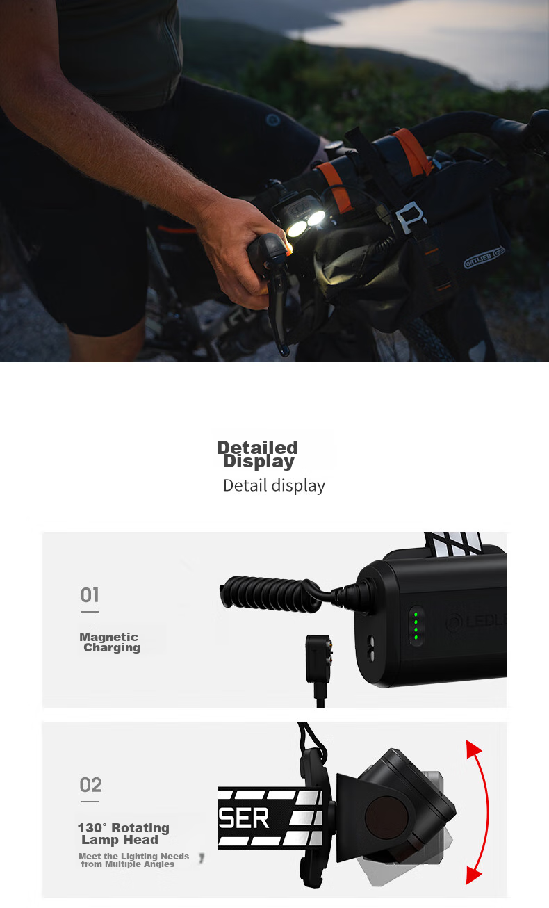 Налобный фонарь LED LENSER H19R SIG, мощный, дальнобойный, с долгим временем работы, для пляжа, рыбалки, туризма, премиум версия