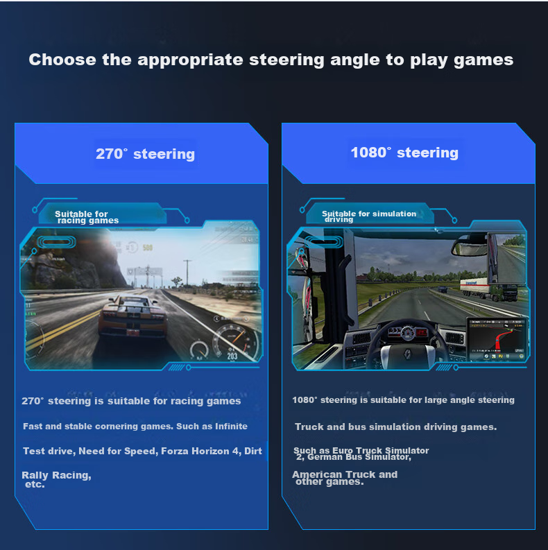 Игровой руль KETENG G30 с углом поворота 1080°, симуляция гонок с обратной связью, совместим с ПК/PS4/Xbox/Android/Switch