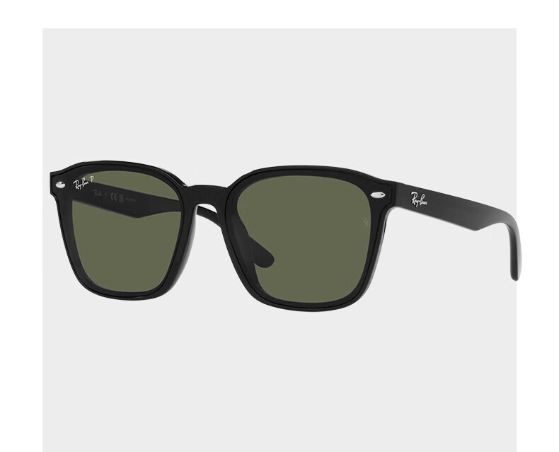 Солнцезащитные очки Ray-Ban RB4392D 601/9A, квадратная большая оправа, унисекс, с поляризованными линзами