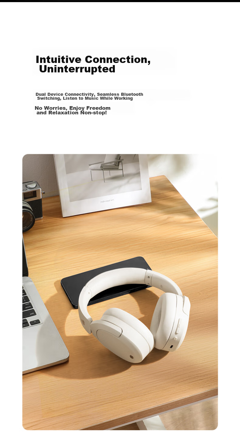 Беспроводные наушники EDIFIER W830NB с активным шумоподавлением, Bluetooth 5.4, 96 часов работы, пространственный звук, двойная золотая сертификация, синий