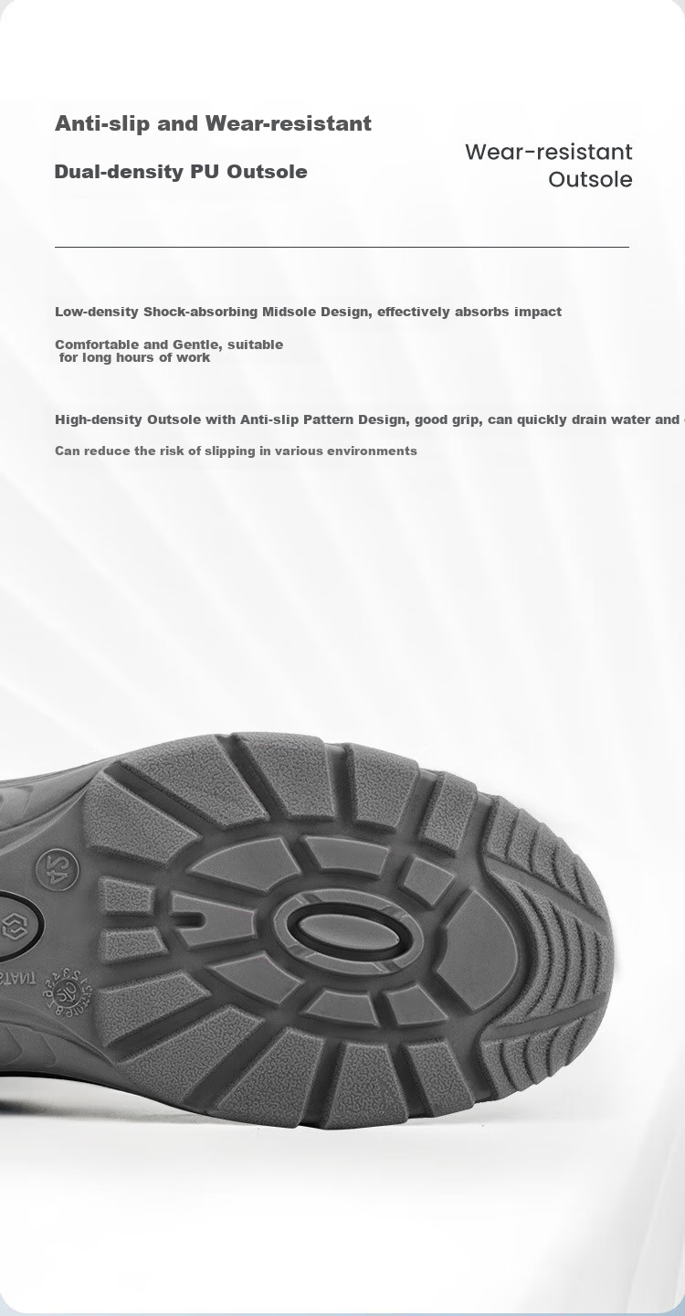 Рабочая обувь Shida Safety Shoes, мужская, кожаная, с защитой от проколов и ударов, нескользящая, модель FF0001, размер 39