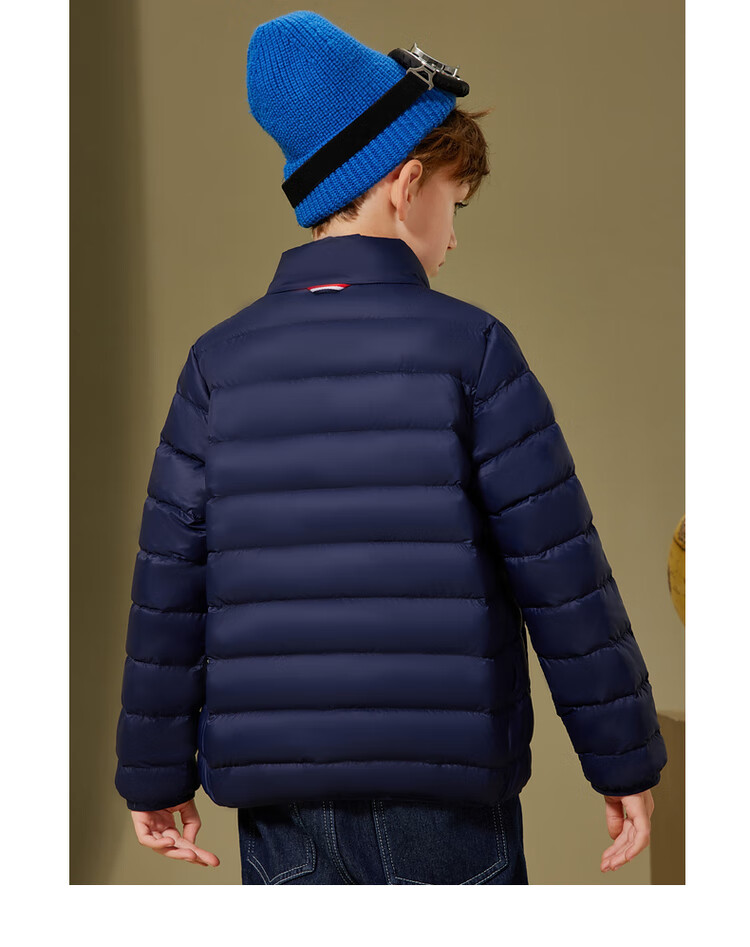 Детская зимняя куртка ASK JUNIOR, 90% пуха, с воротником-стойкой, утепленная, легкая, для мальчиков, осень-зима 2025