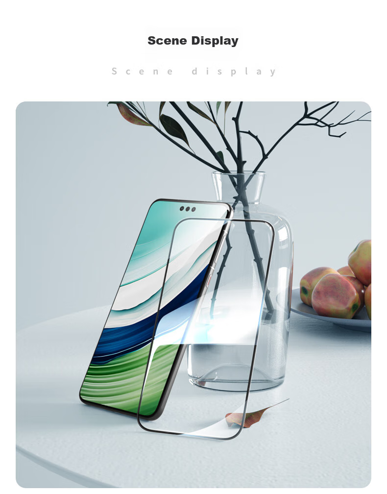 Защитное стекло Lanxingxiansheng для Huawei Mate60 Pro/Pro+/RS, закаленное стекло с полным покрытием, термоформованное изогнутое стекло для защиты экрана телефона
