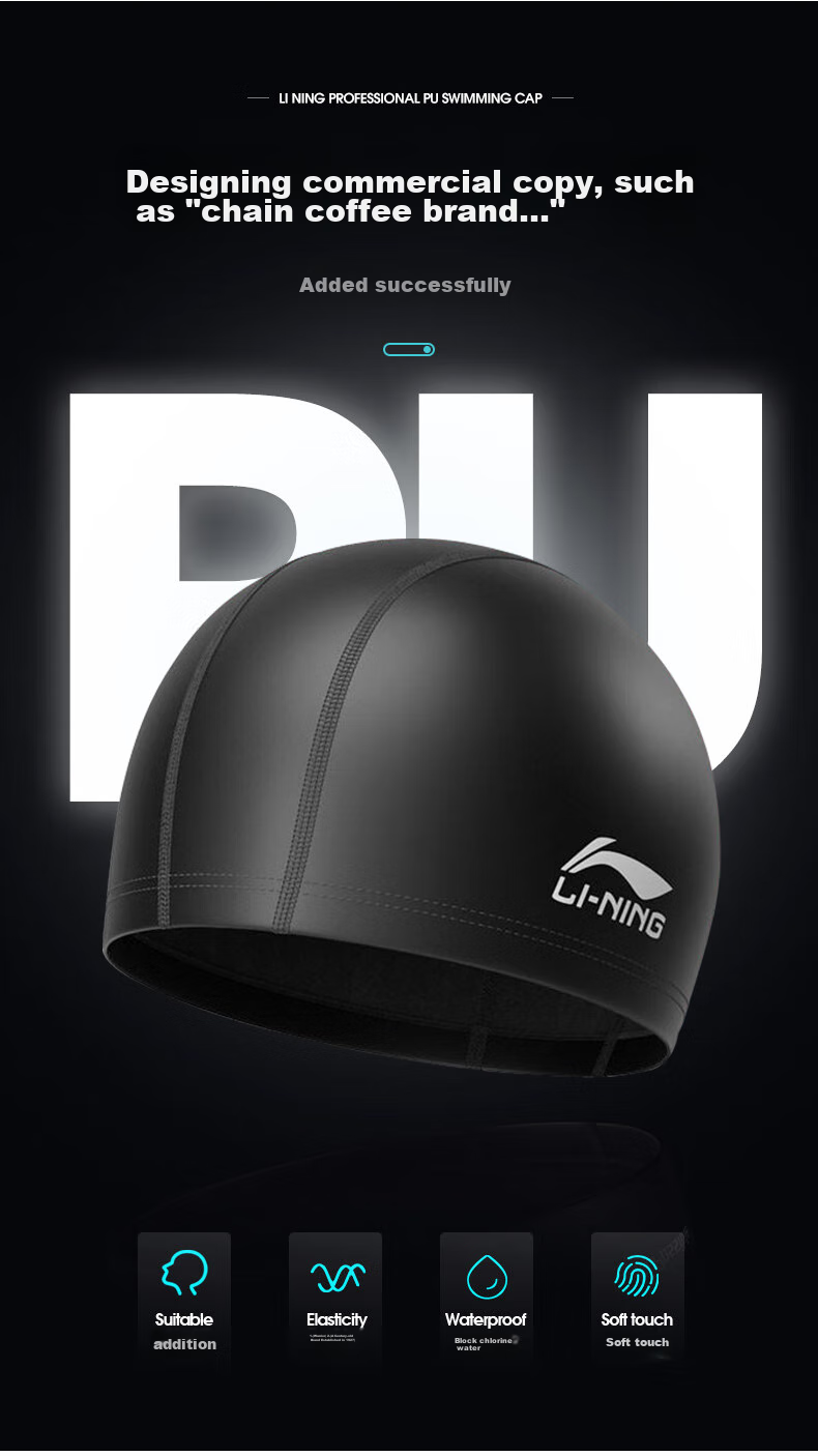 Комплект мужской одежды для плавания Li-Ning: плавки, очки, шапочка, сумка. Синий, XXXL.