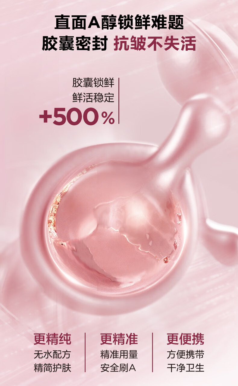 伊丽莎白雅顿粉胶精华面霜50ml+粉胶60粒精华抗皱紧致淡纹保湿舒缓A醇套装礼物