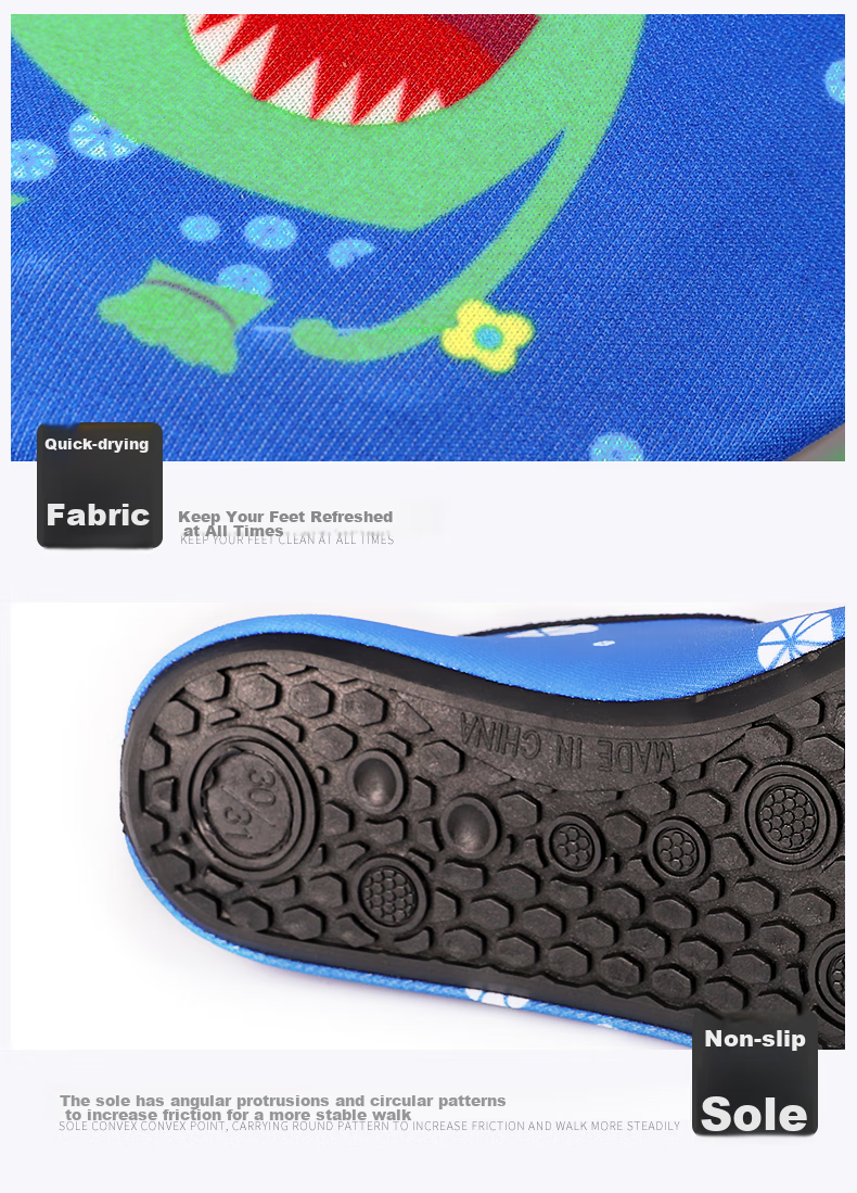 Детские аквашузы WATERTIME, пляжные, для плавания, аквааэробики, для девочек и мальчиков, размер 4XS (28/29)